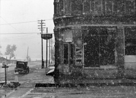 Marion Post Wolcott, ‘Post Office Blizzard, Aspen, CO’, 1940