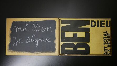Ben Vautier, ‘moi ben je signe’, 1975