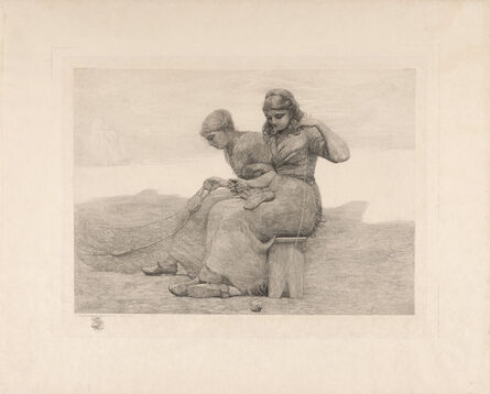 Winslow Homer, ‘MENDING THE TEARS (GOODRICH 97)’, 1888