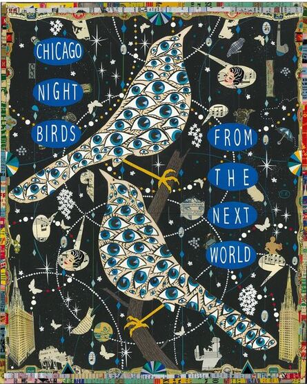 Tony Fitzpatrick, ‘Chicago Night Birds (A Prayer for Otis Clay)’, 2016