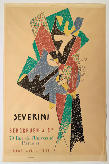 Gino Severini, ‘Severini, Berggruen & Cie Poster, Gallery Poster ’, 1956