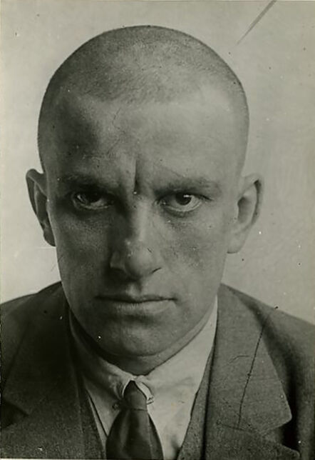 Alexander Rodchenko, ‘Vladimir Mayakovsky, April 1924. Portrait, CU enface, printed by Nikokai Lavrentiev.’, ca. 1955
