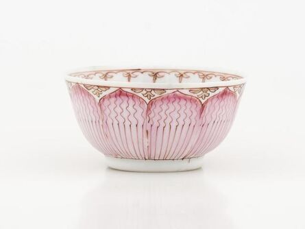 ‘Teacup and Saucer with Lotus Pattern’, about 1750