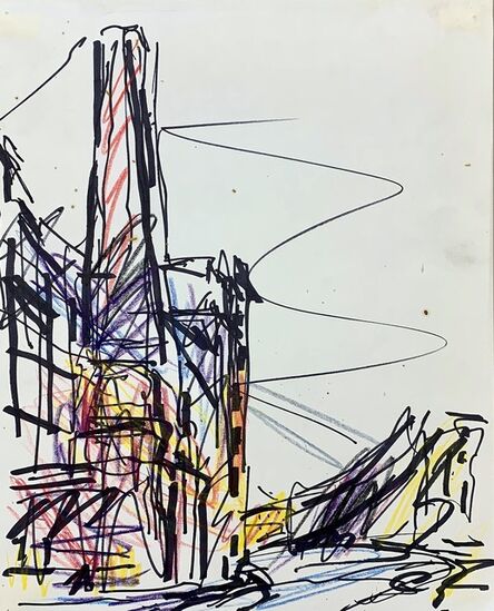 Frank Auerbach, ‘Study for chimney in Mornington Crescent ’, 1988