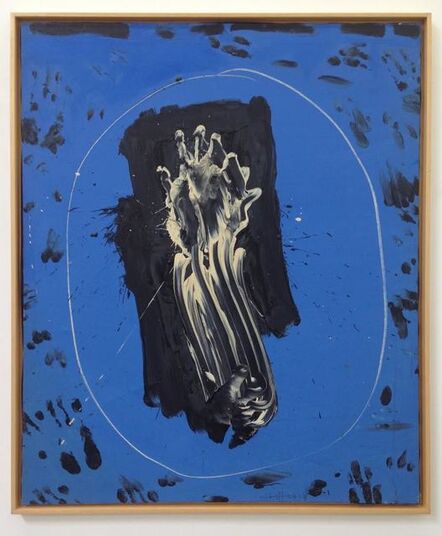 Emerson Woelffer, ‘Blue Mirror White Hand’, 1964