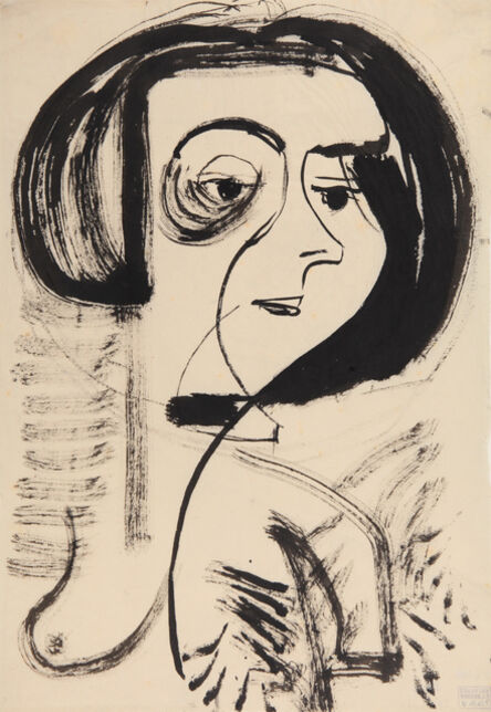 Ernst Ludwig Kirchner, ‘Weibliches Bildnis (Female Portrait)’, 1928