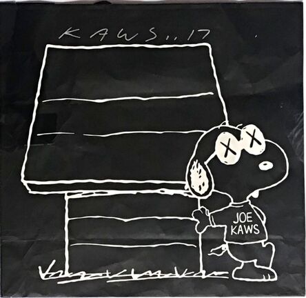 KAWS, ‘Original bag from KAWSxPeanutsxUniqlo Collection (Hand Signed)’, 2017
