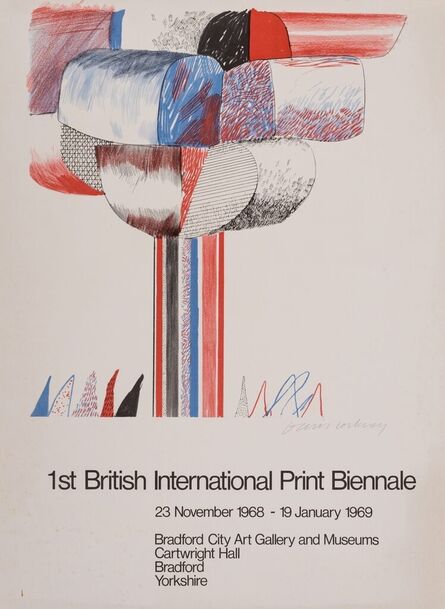 David Hockney, ‘1st British International Print Biennale Poster (Baggott 14)’, 1969