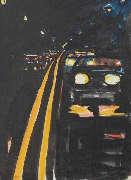 David Kapp, ‘Cars at Night’, 1986