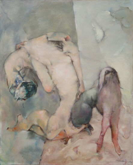 Dorothea Tanning, ‘La Chienne et sa muse (The Dog and Her Muse)’, 1964