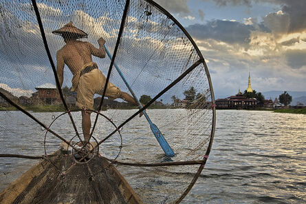 Steve McCurry, ‘Fisherman on Inle Lake, Burma’, 2008