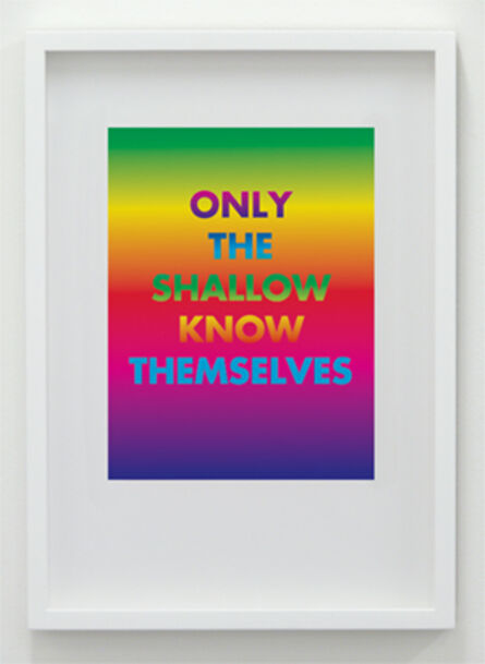 David McDiarmid, ‘Only The Shallow Know Themselves’, 1994 / 2012