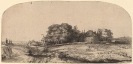 Rembrandt van Rijn, ‘Landscape with a Hay Barn and a Flock of Sheep’, 1652