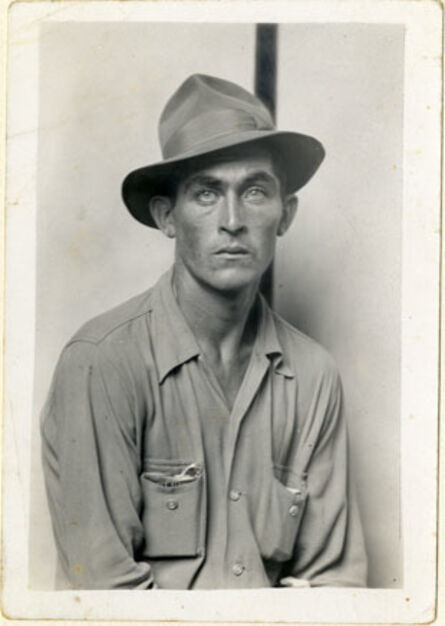 Mike Disfarmer, ‘Seated man (Daulton Hartsfield)’, ca. 1940