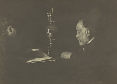 Edgar Degas, ‘Louise Hal‚vy Reading to Degas’, 1895