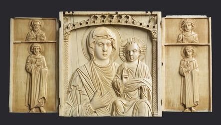 ‘Triptych Icon of the Virgin and Child with Saints’, 10th century