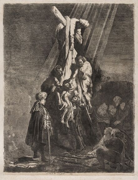 Rembrandt van Rijn, ‘The Descent from the Cross: Second Plate’, 1633