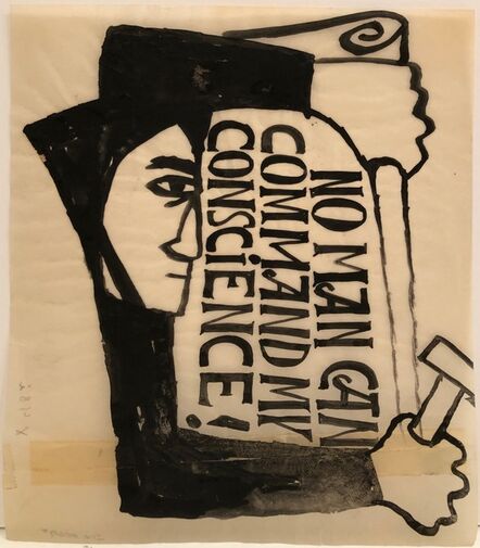 Ben Shahn, ‘No Man Can Command My Conscience ’, ca. 1955