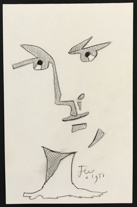Jean Cocteau, ‘Face of a Man’, 1951