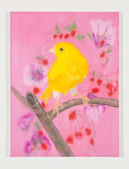 Ann Craven, ‘Yellow Canary (Stepping Out on Pink), 2018’, 2018