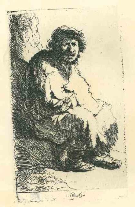 Rembrandt van Rijn, ‘Seated Beggar’, 19th Century