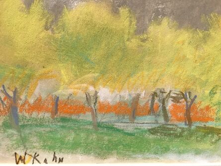Wolf Kahn, ‘Untitled Yellow Trees’, 1990