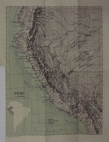 Fernando Gutierrez Huanchaco, ‘In search of the Inca's lost pussy (map)’, 2016
