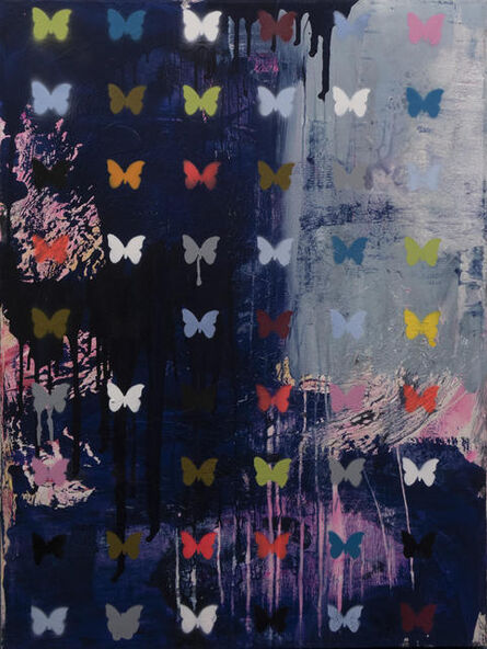 Daniel Maltzman, ‘Butterfly with Graffiti Stencil’, 2019