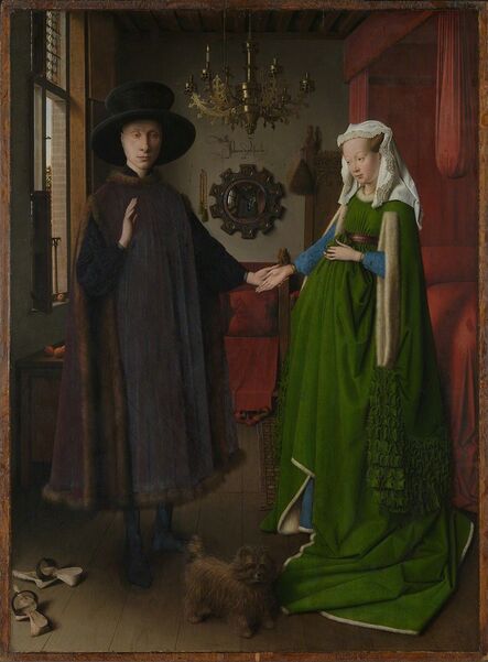 Jan van Eyck, ‘Portrait of Giovanni(?) Arnolfini and his Wife (The Arnolfini Portrait)’, 1434