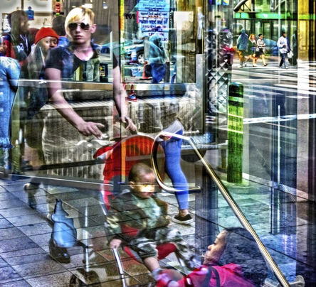 Gary Grissom, ‘Baby Stroller, Subway Entrance, Fire Hydrant’, 2019