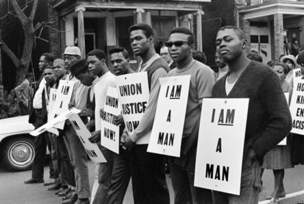 Builder Levy, ‘I Am a Man/Union Justice Now, Memphis, TN’, 1968