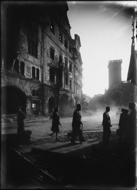 Josef Sudek, ‘Place de la Vieille Ville – vue depuis la rue Celetná’, 1945