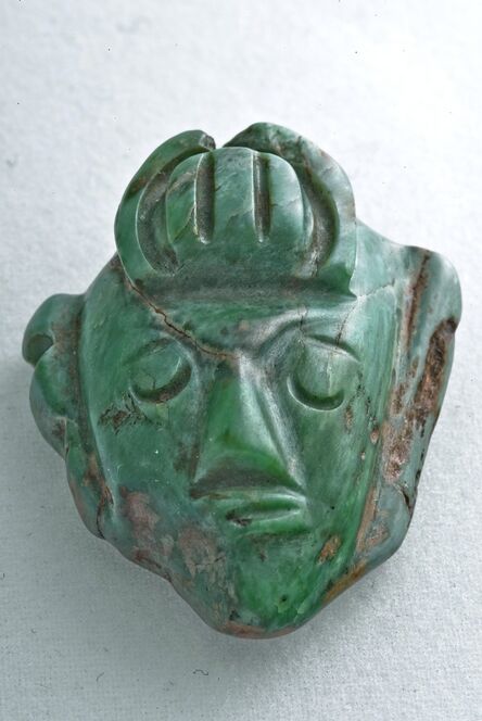 ‘Pectoral représentant le visage d'un défunt (?) (Breastplate representing the face of the dead (?))’, 250-900 AD