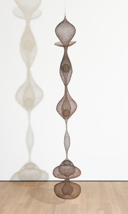 Ruth Asawa, ‘Untitled (S.114, Hanging, Six-Lobed Continuous Form within a Form with One Suspended and Two Tied Spheres)’, ca. 1958