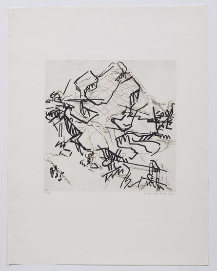 Frank Auerbach, ‘Tree at Tretire II’, 1975