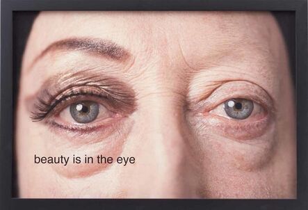 Martha Wilson, ‘beauty is in the eye’, 2014