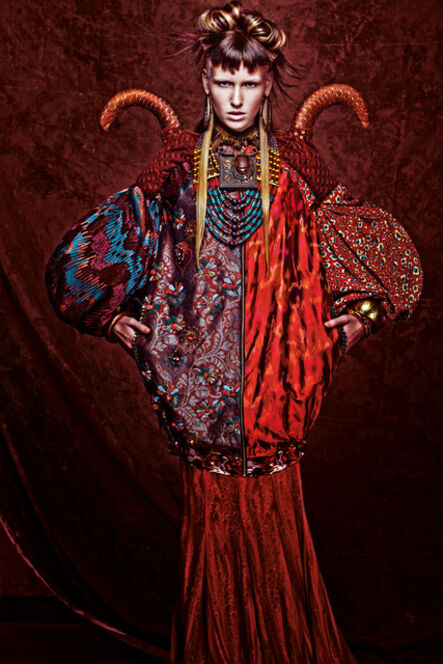 Melinda Looi, ‘Ensemble (jacket, top, skirt, necklace, shoulder piece, and bracelets) from Sunset in Africa Collection’, 2012