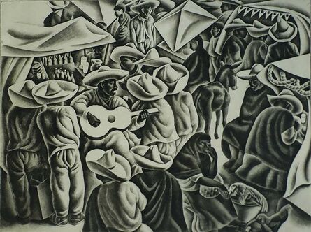 Howard Cook, ‘Fiesta (Taxco)’, 1933