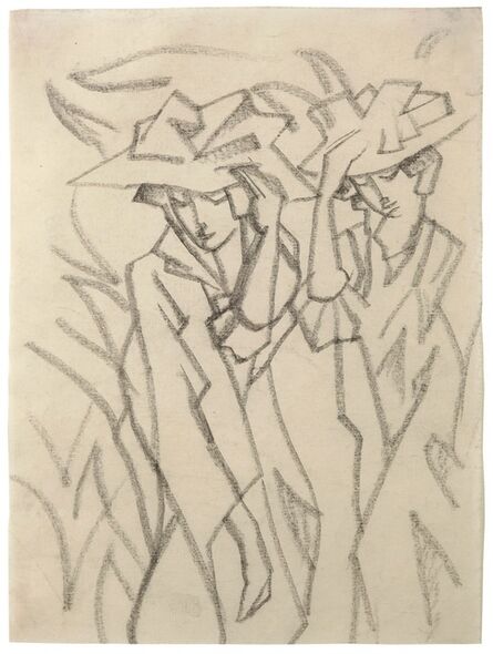 August Macke, ‘Frauen mit Hüten’, 1913