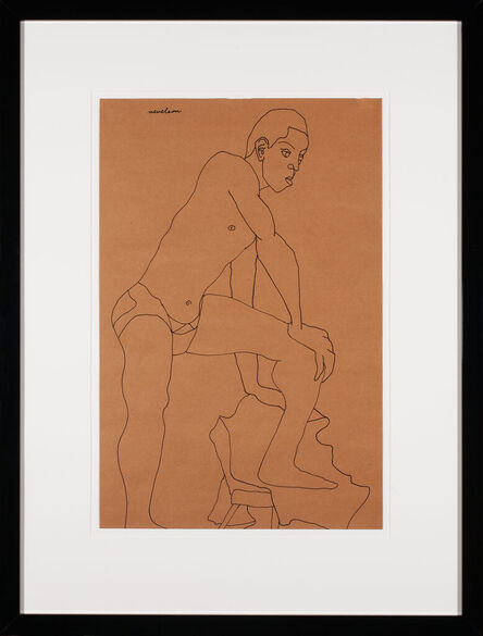 Louise Nevelson, ‘Male Model Posing’, 1930