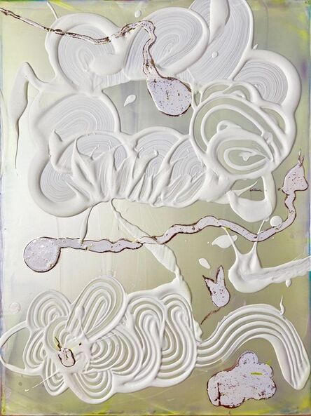 Catherine Howe, ‘Opal Painting (Citron/White/Pale Gold)’, 2021