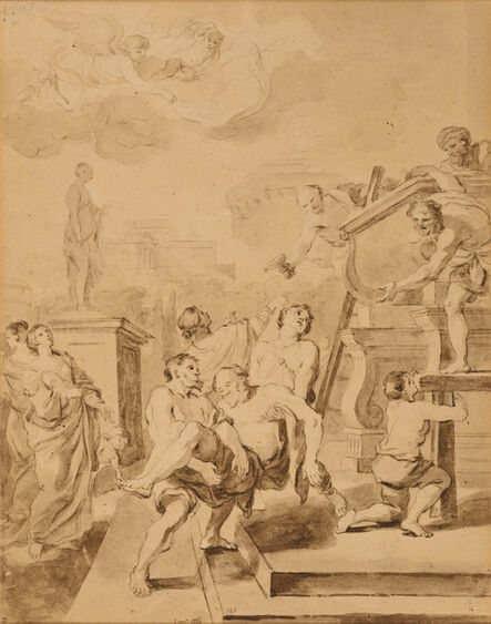 Jean-Honoré Fragonard, ‘The tomb of Sant Andrea (after Mattia Preti)’, 1774