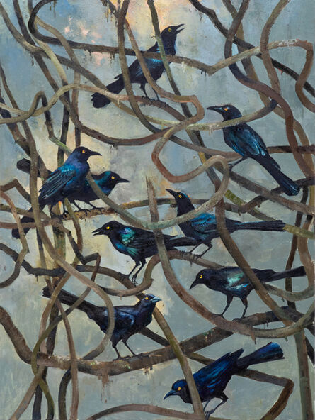 John Alexander, ‘Birds and Bramble’, 2019