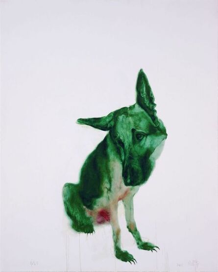 Zhou Chunya 周春芽, ‘Green Dog ’, 2011