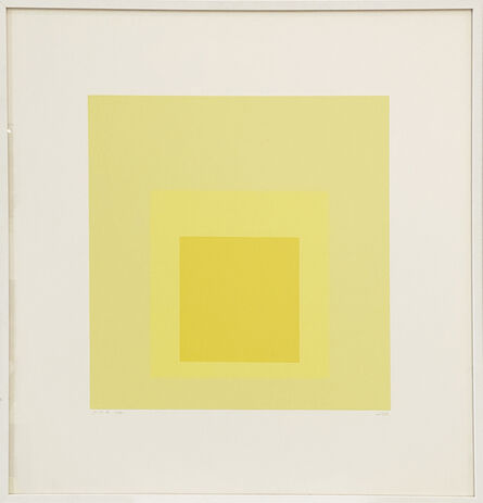 Josef Albers, ‘I-S d (jaune)’, 1969