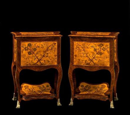 Andrea Mimmi, ‘Pair of bedside tables with kneeler’, 1765