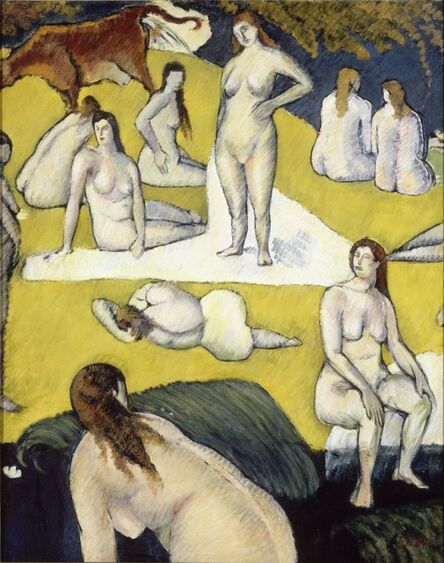 Émile Bernard, ‘Bathers with a Red Cow’, 1897