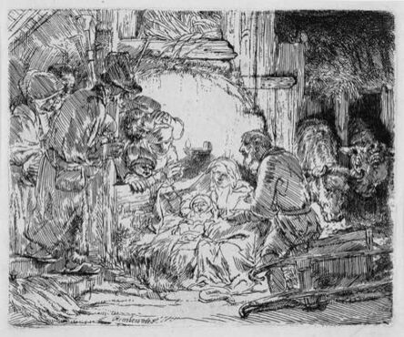 Rembrandt van Rijn, ‘The Adoration of the Shepherds: with the Lamp’, 1654