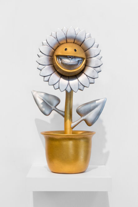 Ron English, ‘YoHo Flower Grin Gold’, 2018