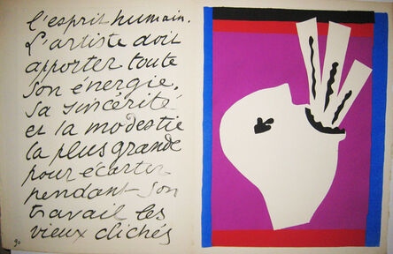 Henri Matisse, ‘L'Avaleur de sabre, Plate XIII from Jazz.’, 1947